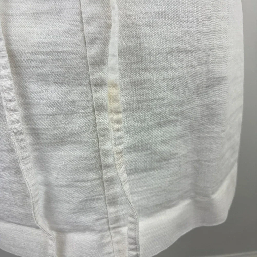 Free People Women's Ivory Linen Blend Mini‎ Dress Size 0